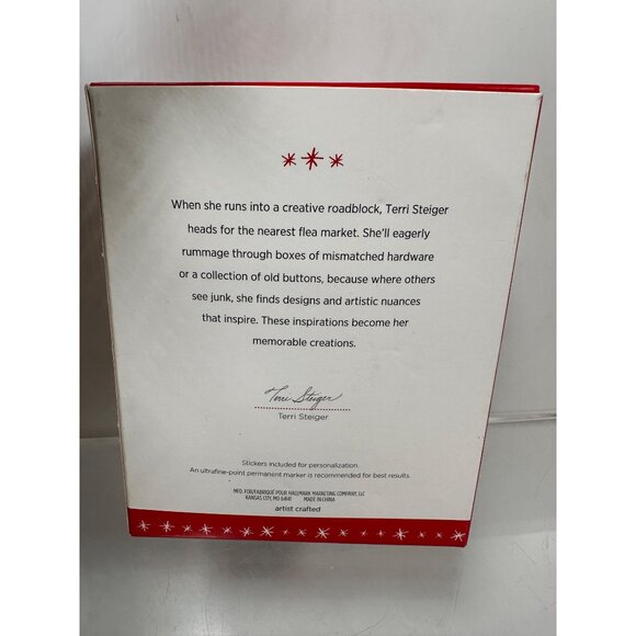 Hallmark Keepsake 2016 Our First Christmas Tree Ornament Photo Holder Snowflake - Picture 3 of 9